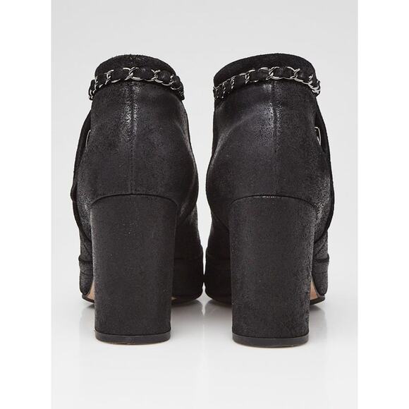 Chanel 2014 Interlocking Cc Logo Boots - 8 - Black - Picture 4 of 4